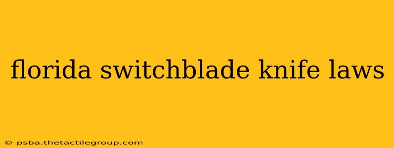 florida switchblade knife laws