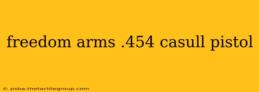 freedom arms .454 casull pistol