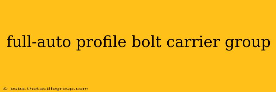 full-auto profile bolt carrier group