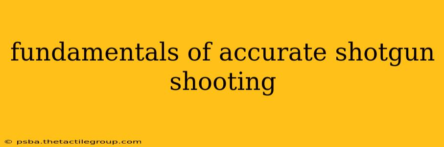 fundamentals of accurate shotgun shooting