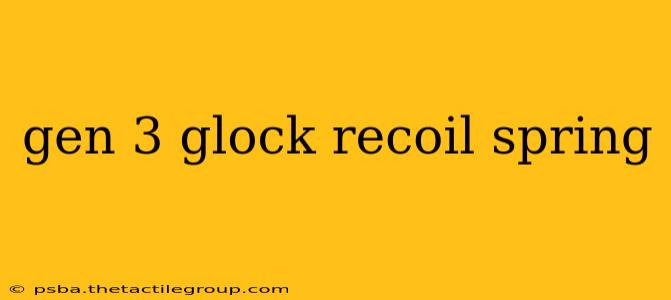 gen 3 glock recoil spring