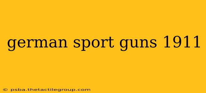 german sport guns 1911