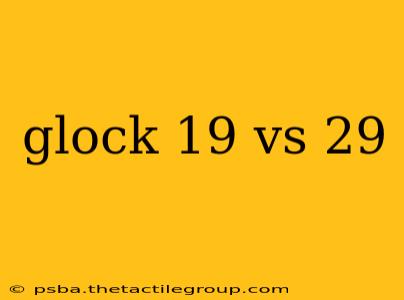 glock 19 vs 29