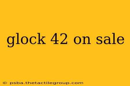 glock 42 on sale