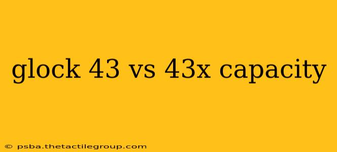 glock 43 vs 43x capacity