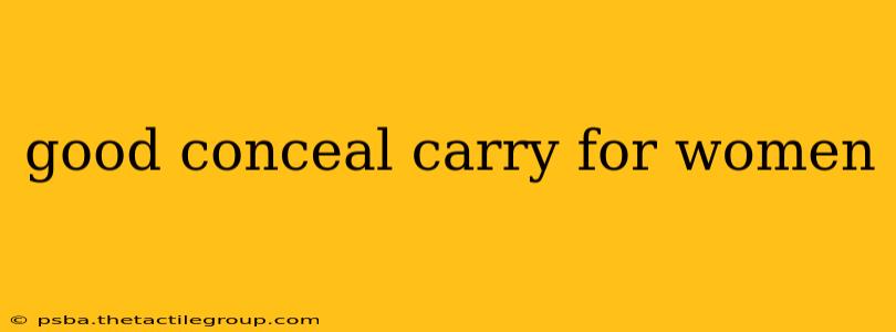 good conceal carry for women