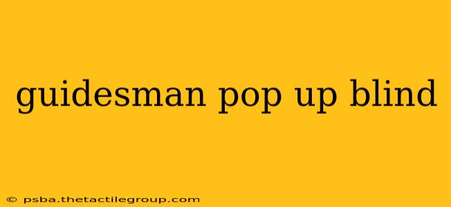 guidesman pop up blind