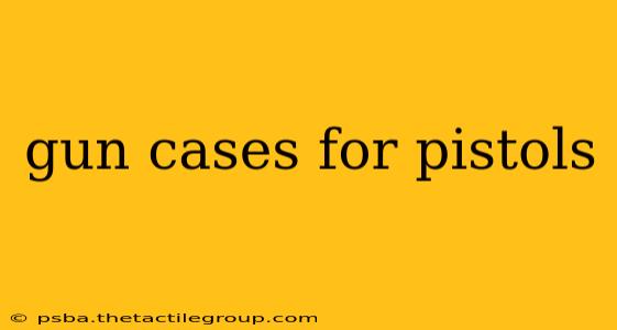 gun cases for pistols