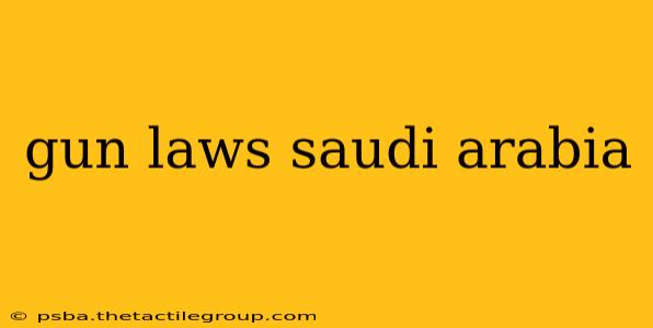 gun laws saudi arabia