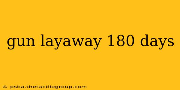 gun layaway 180 days