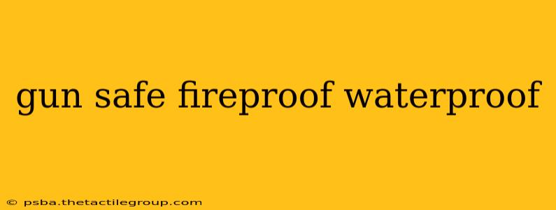 gun safe fireproof waterproof