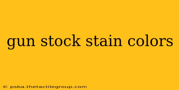 gun stock stain colors