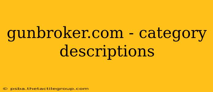 gunbroker.com - category descriptions