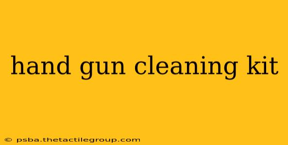 hand gun cleaning kit