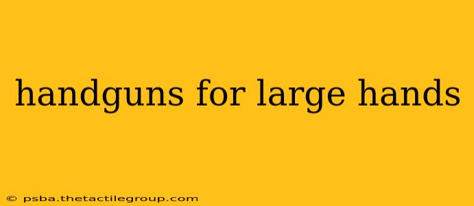 handguns for large hands