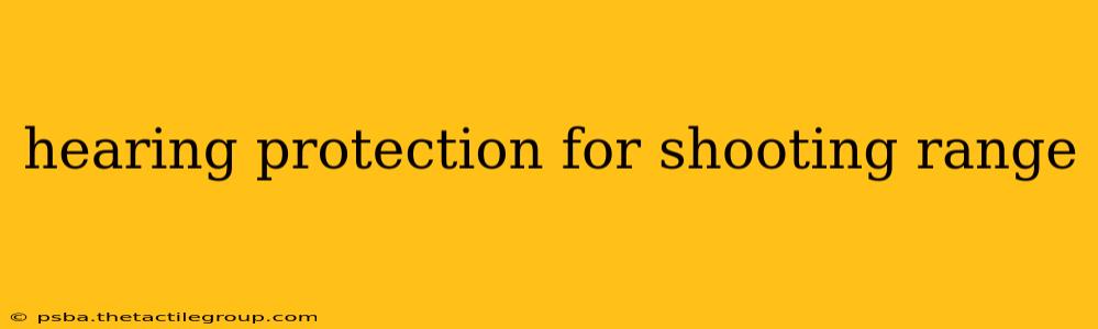 hearing protection for shooting range
