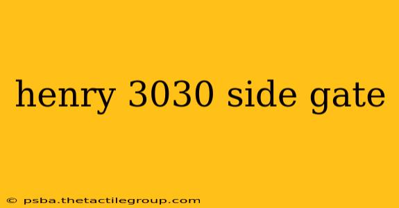 henry 3030 side gate