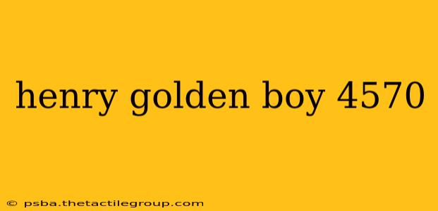 henry golden boy 4570