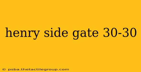 henry side gate 30-30