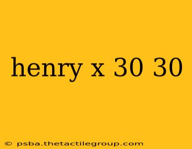 henry x 30 30