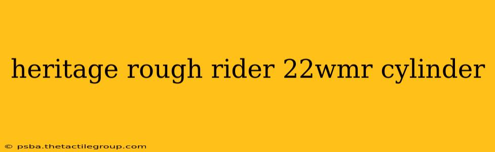 heritage rough rider 22wmr cylinder