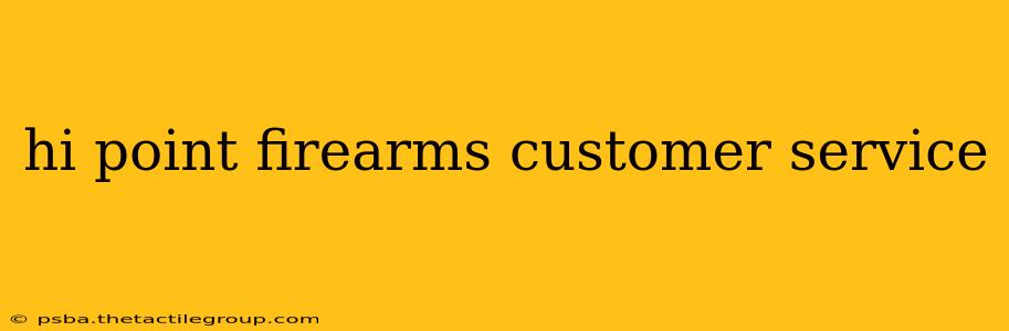 hi point firearms customer service