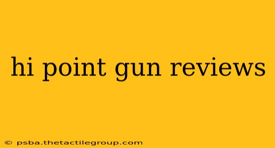 hi point gun reviews