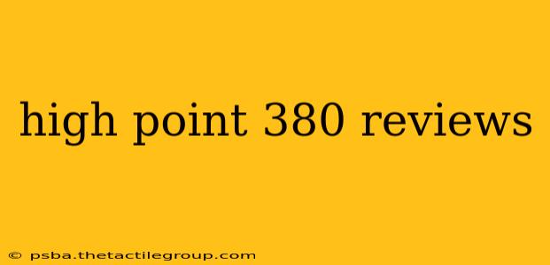 high point 380 reviews