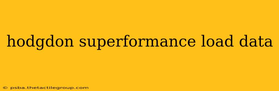 hodgdon superformance load data