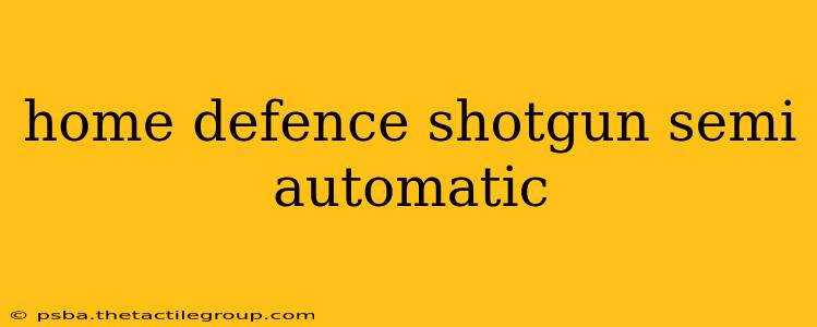 home defence shotgun semi automatic