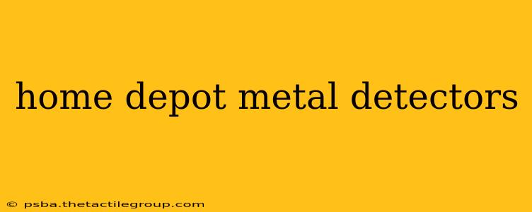 home depot metal detectors