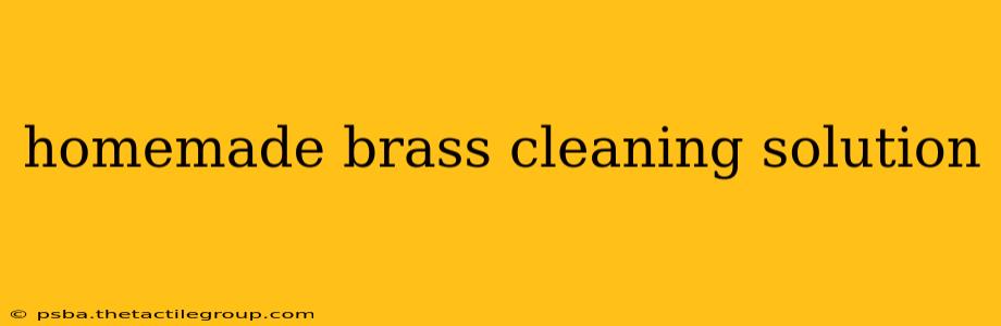 homemade brass cleaning solution