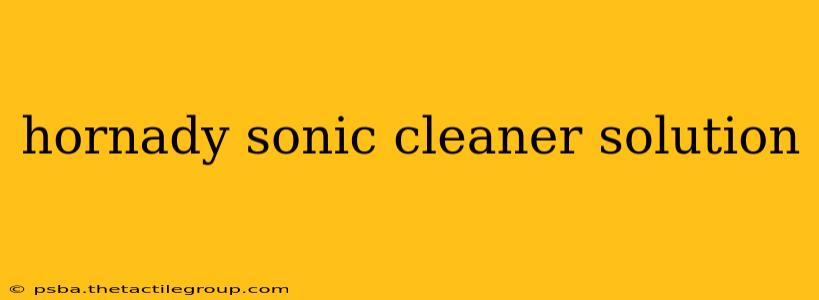 hornady sonic cleaner solution