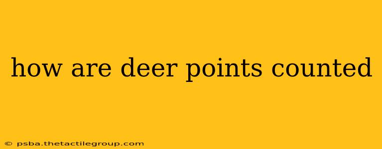 how are deer points counted