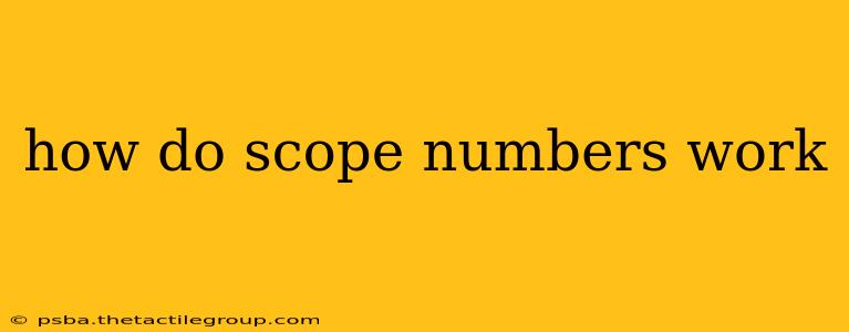 how do scope numbers work