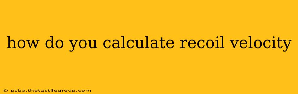 how do you calculate recoil velocity