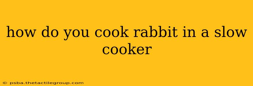 how do you cook rabbit in a slow cooker