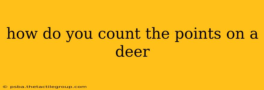 how do you count the points on a deer