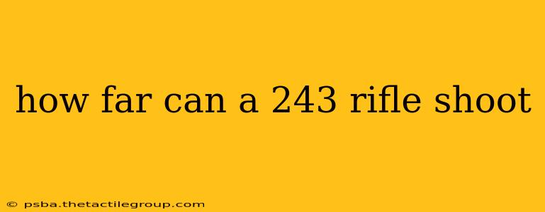 how far can a 243 rifle shoot