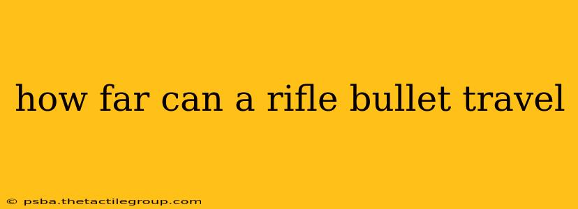 how far can a rifle bullet travel