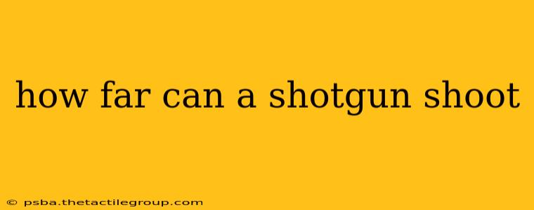 how far can a shotgun shoot