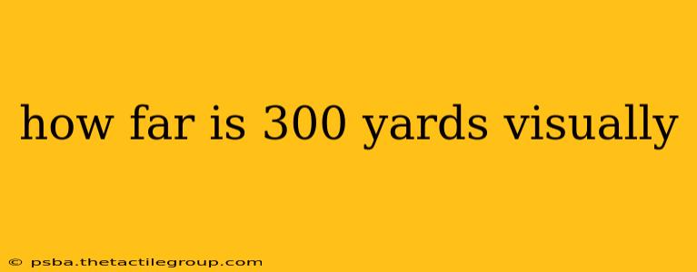 how far is 300 yards visually