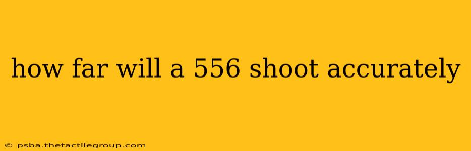 how far will a 556 shoot accurately