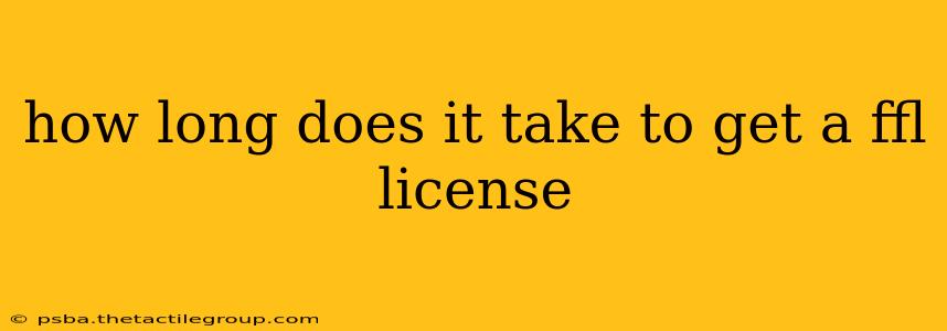 how long does it take to get a ffl license