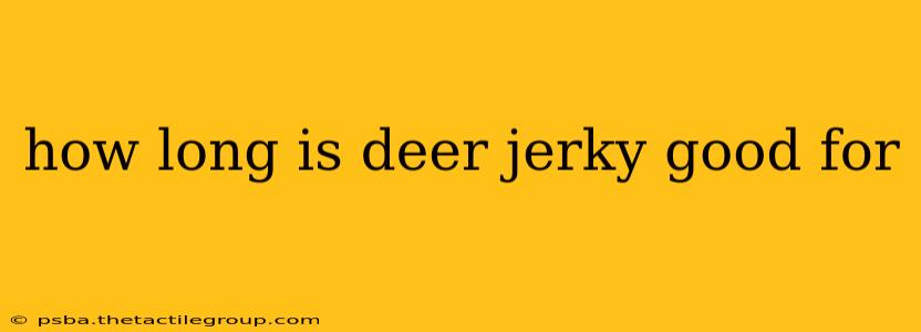 how long is deer jerky good for