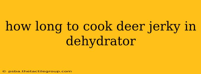 how long to cook deer jerky in dehydrator