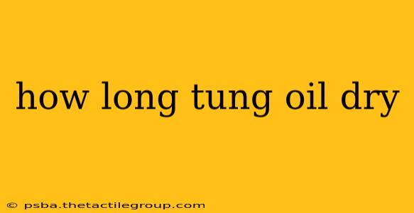 how long tung oil dry