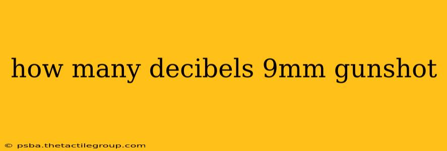 how many decibels 9mm gunshot