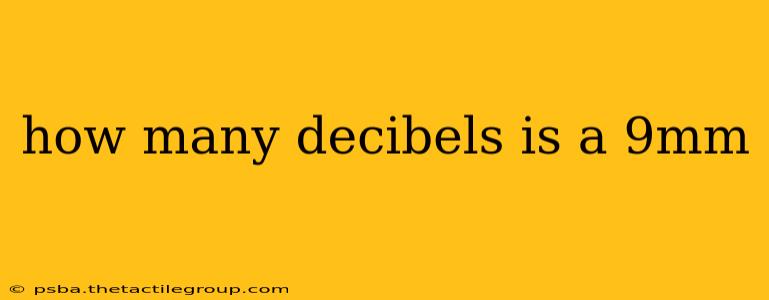 how many decibels is a 9mm