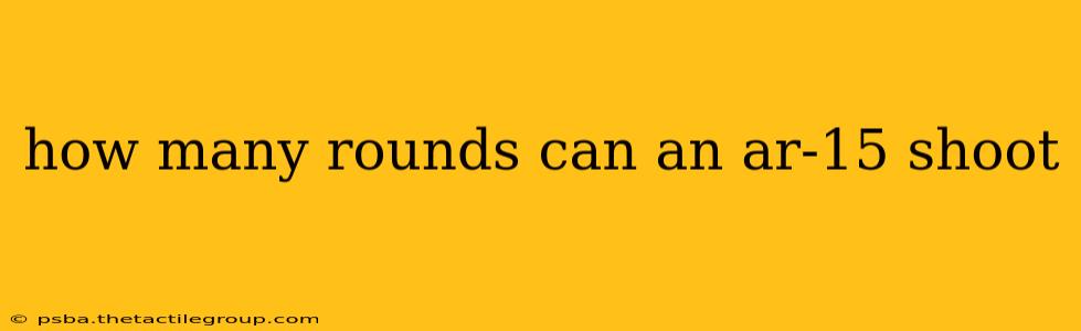 how many rounds can an ar-15 shoot